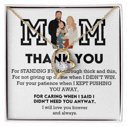Mom Thank You Forever Love Necklace