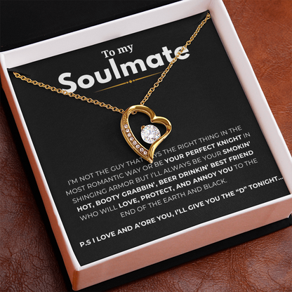 To My Soulmate Forever Love Necklace