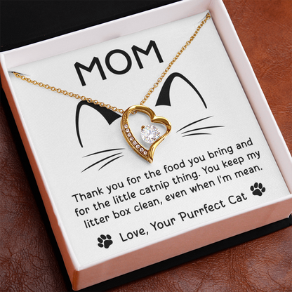 Purffect Cat Forever Love Necklace
