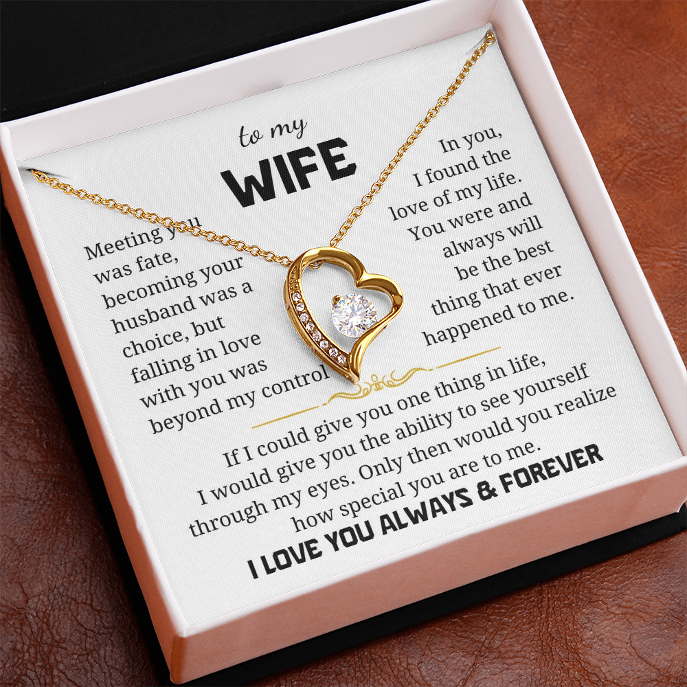 To My Wife  Forever Love Necklace