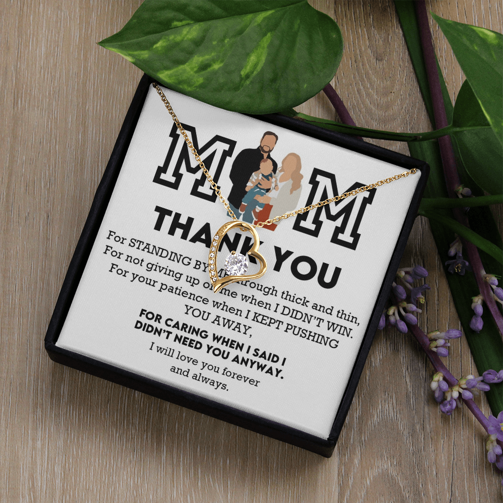 Mom Thank You Forever Love Necklace