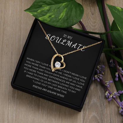 To My Soulmate Forever Love Necklace