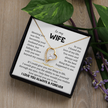 To My Wife  Forever Love Necklace