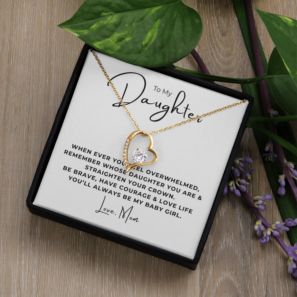 To My Daughter  Forever Love Necklace
