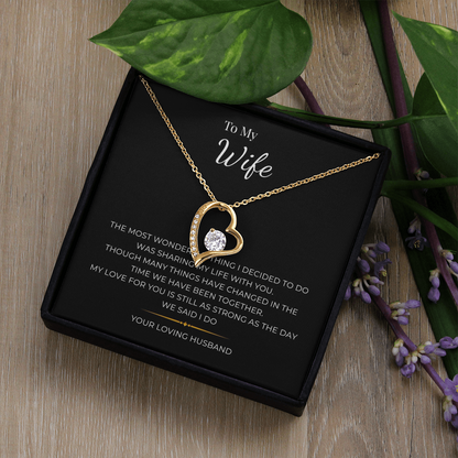 To My Wife  Forever Love Necklace
