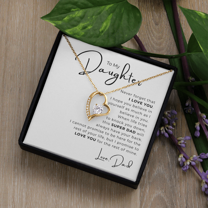 To My Daughter  Forever Love Necklace