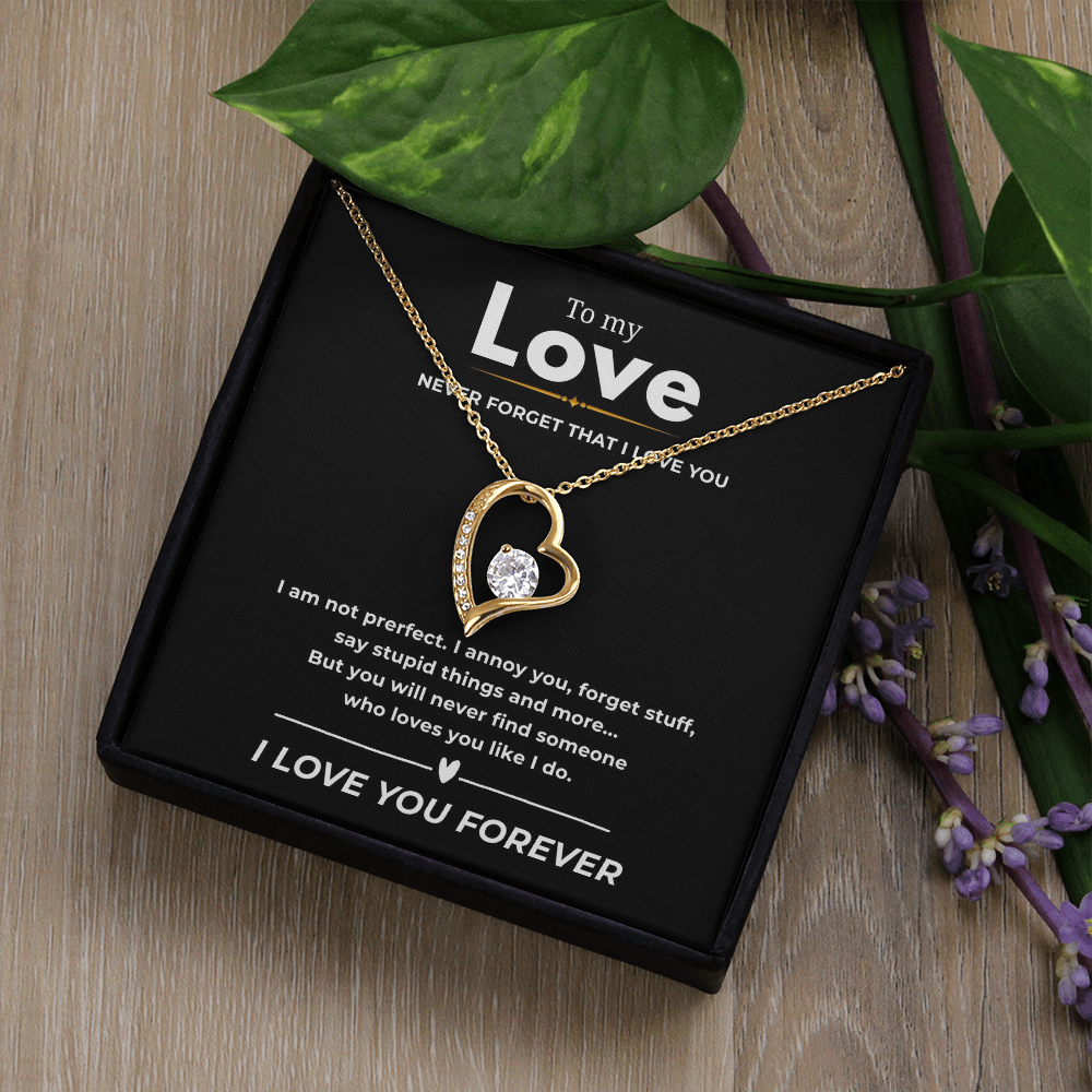 To My Love  Forever Love Necklace