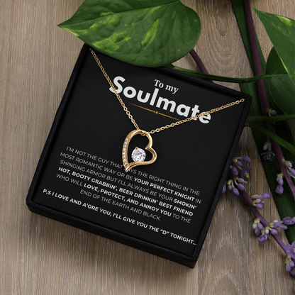 To My Soulmate Forever Love Necklace