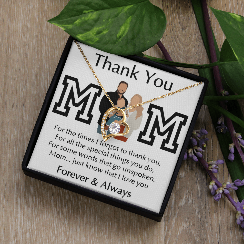 Thank You Mom Forever Love Necklace