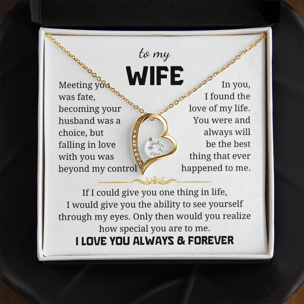 To My Wife  Forever Love Necklace