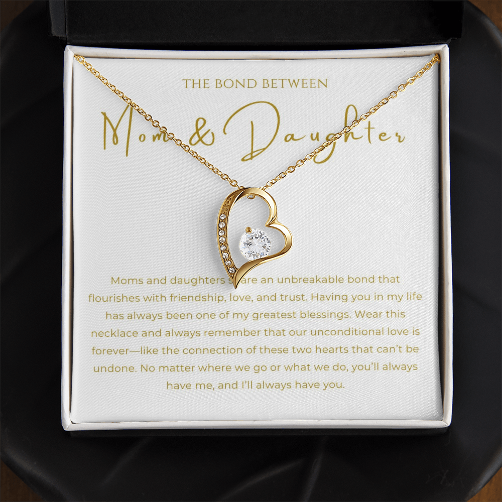 Mom & Daughter Interlocking Hearts Necklace