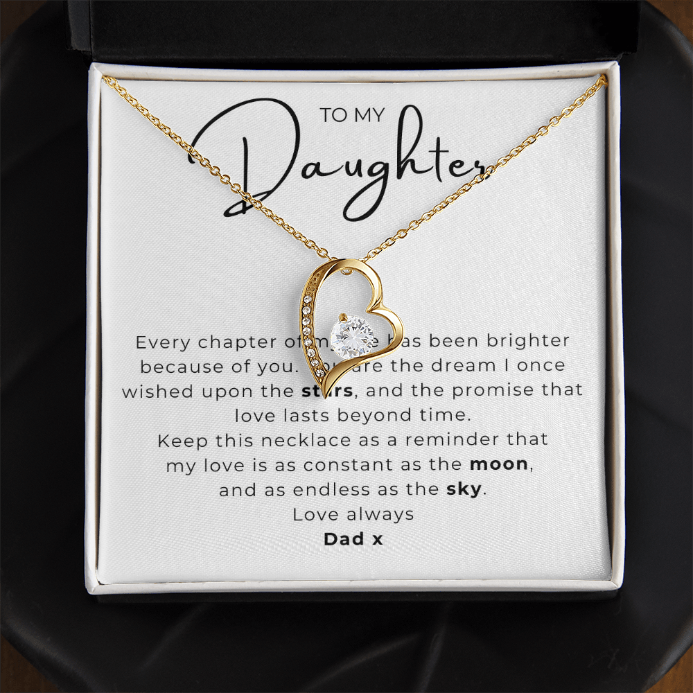 To My Daughter  Forever Love Necklace
