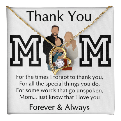 Thank You Mom Forever Love Necklace