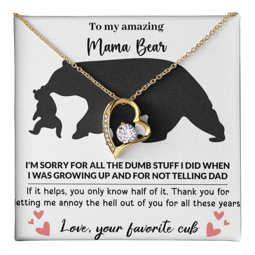 Mama Bear Forever Love Necklace