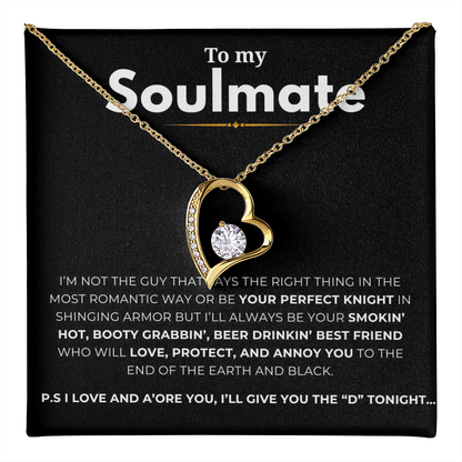 To My Soulmate Forever Love Necklace