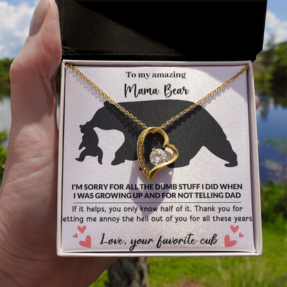 Mama Bear Forever Love Necklace