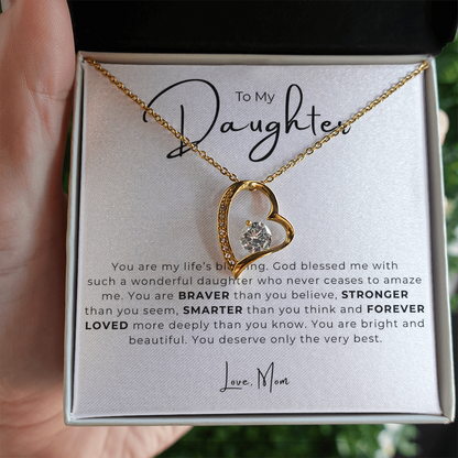To My Daughter  Forever Love Necklace