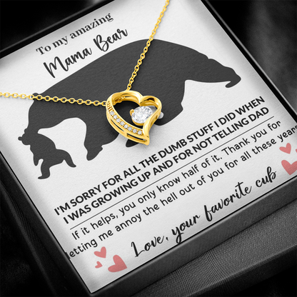 Mama Bear Forever Love Necklace