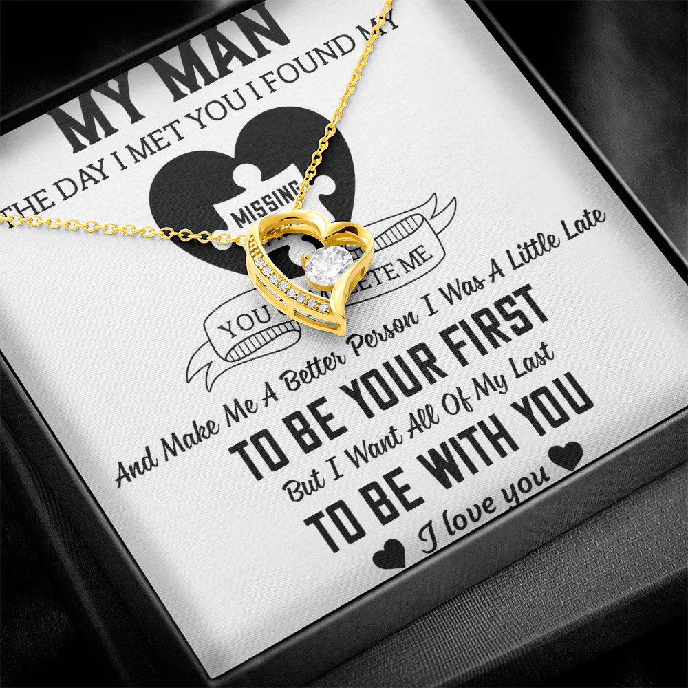 To My Man Forever Love Necklace