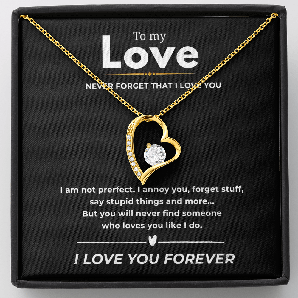 To My Love  Forever Love Necklace