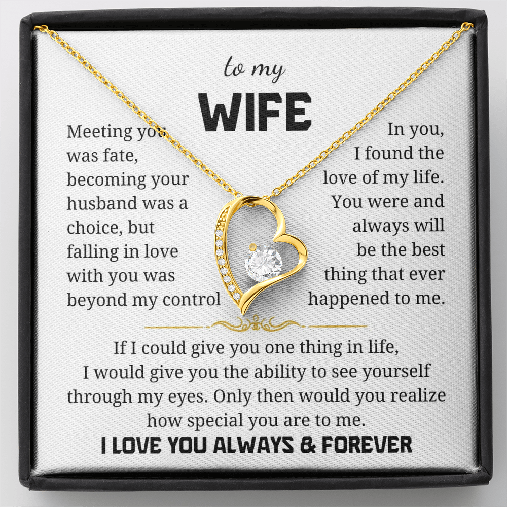 To My Wife  Forever Love Necklace