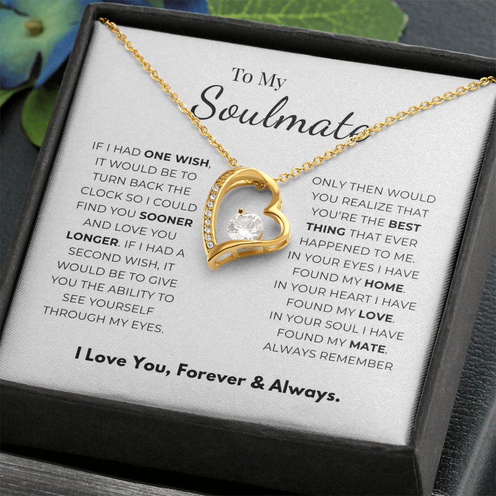 To My Soulmate  Forever Love Necklace
