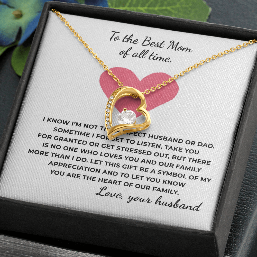 To The Best Mom of All TIme Forever Love Necklace