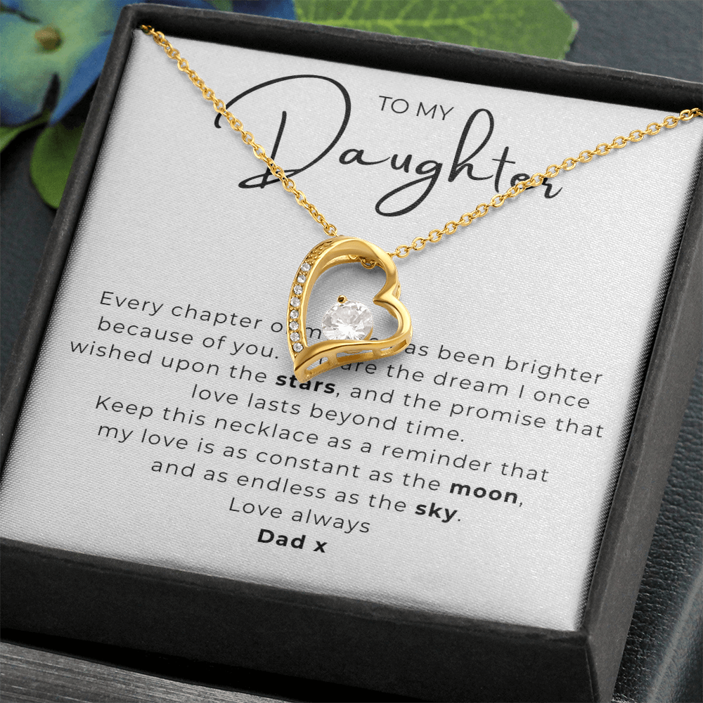 To My Daughter  Forever Love Necklace