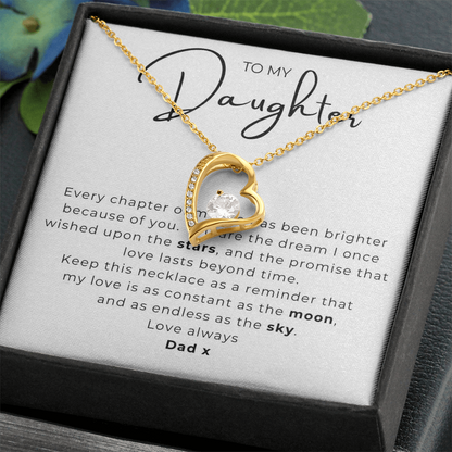 To My Daughter  Forever Love Necklace