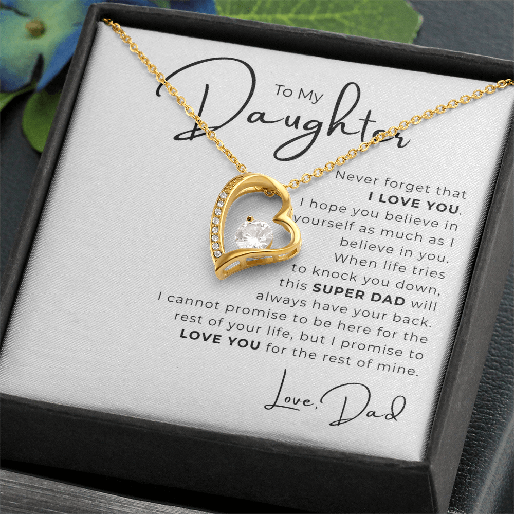To My Daughter  Forever Love Necklace