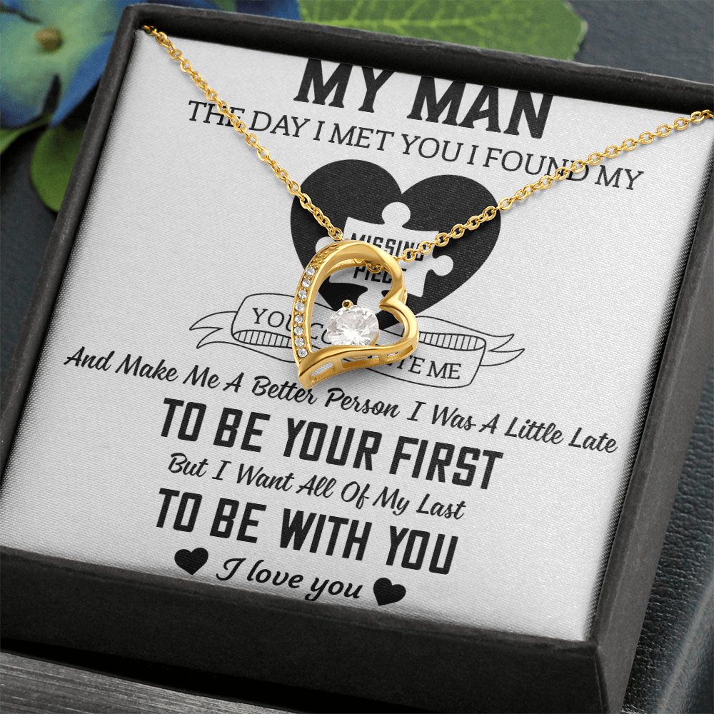 To My Man Forever Love Necklace