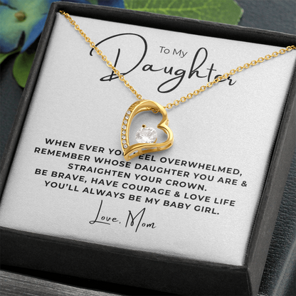 To My Daughter  Forever Love Necklace