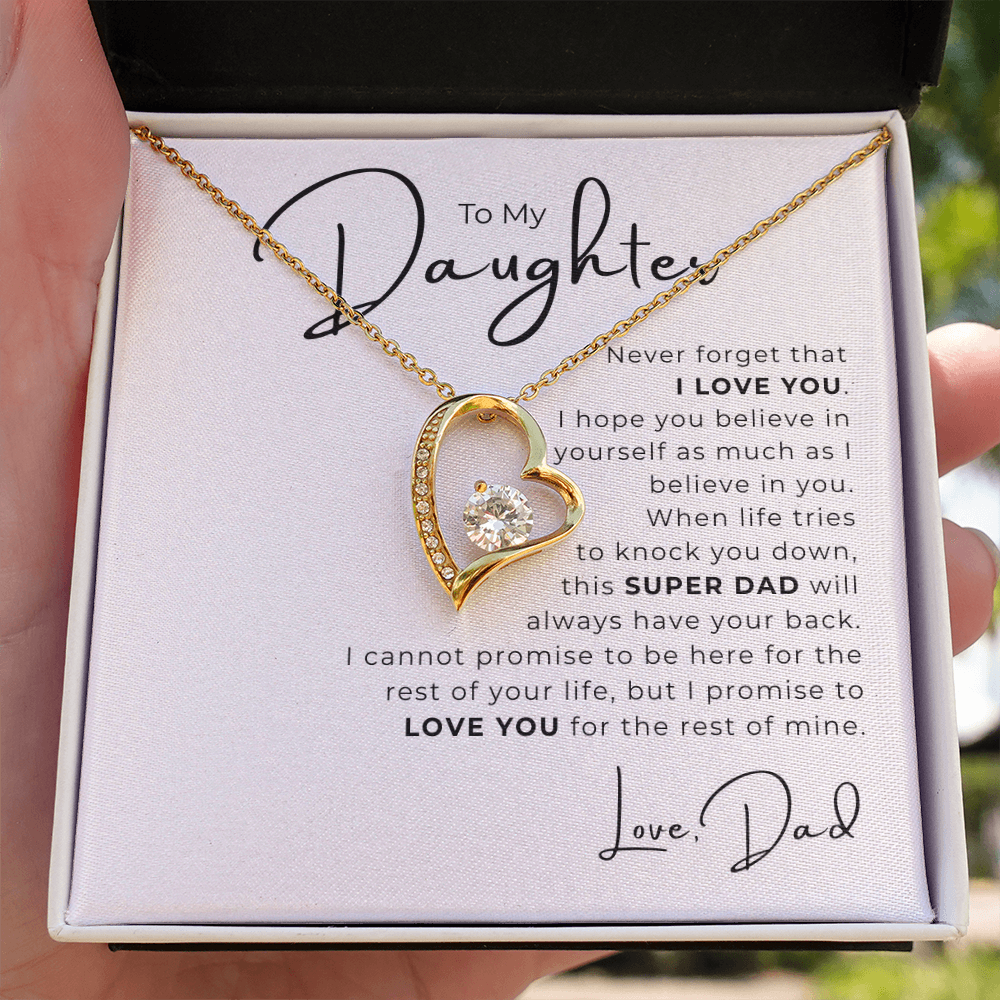 To My Daughter  Forever Love Necklace
