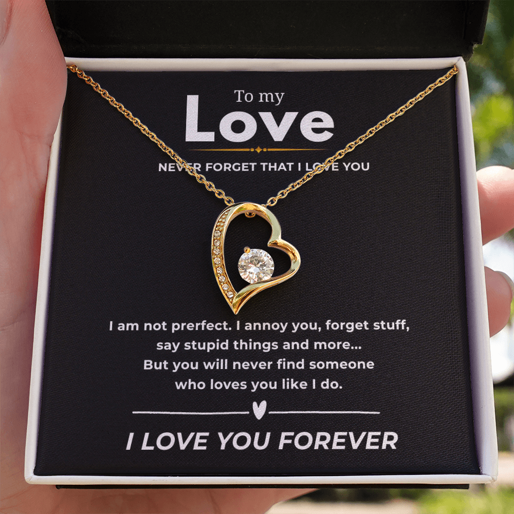 To My Love  Forever Love Necklace