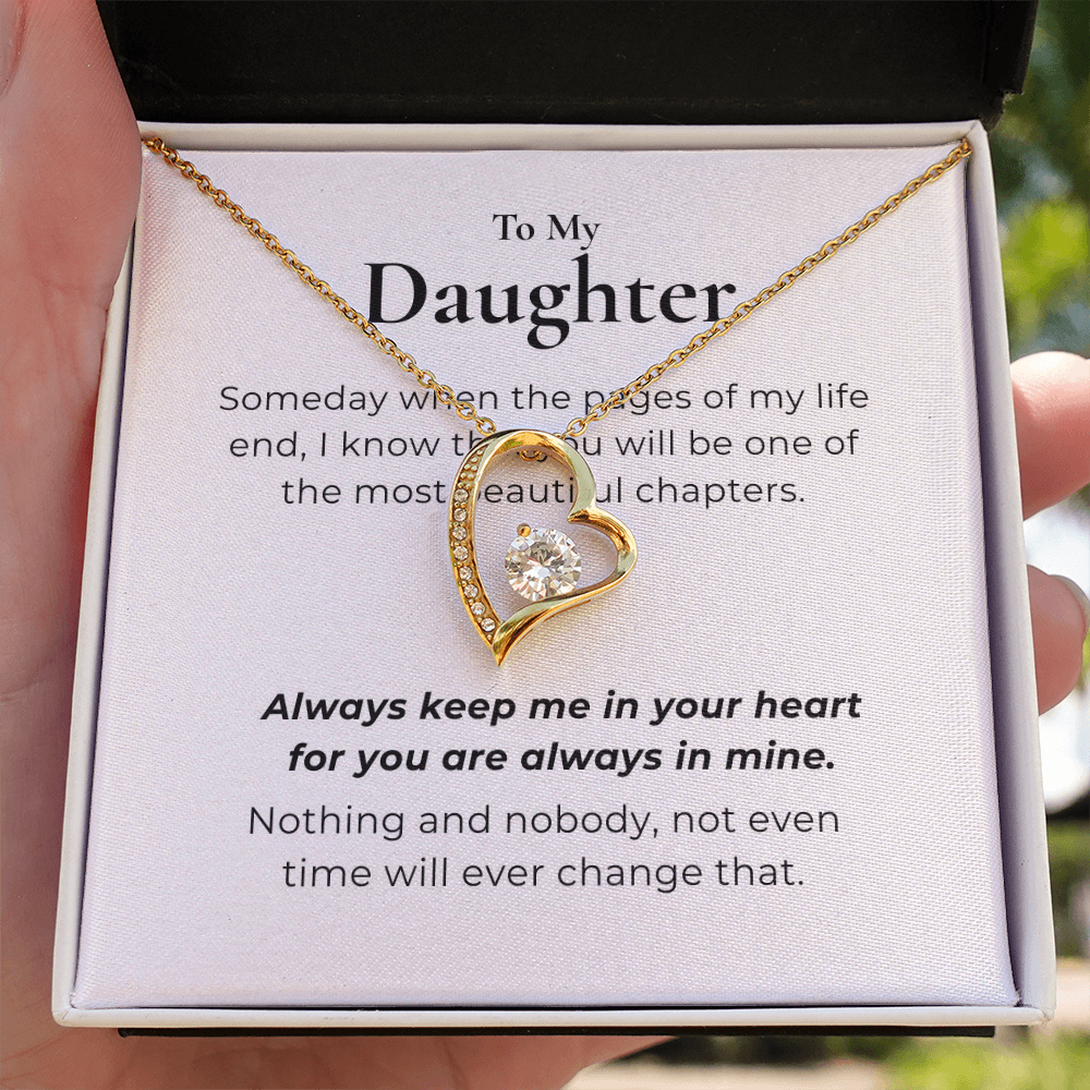 To My Daughter  Forever Love Necklace
