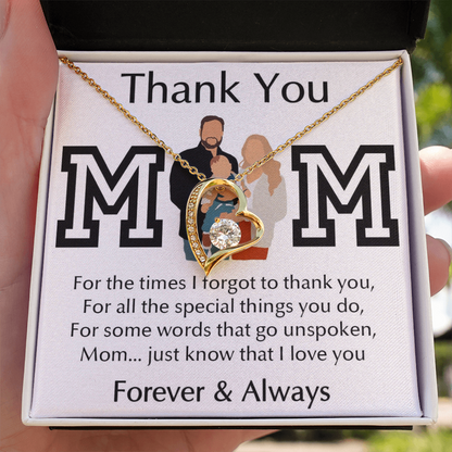 Thank You Mom Forever Love Necklace
