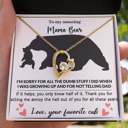 Mama Bear Forever Love Necklace