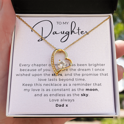To My Daughter  Forever Love Necklace