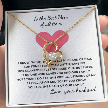 To The Best Mom of All TIme Forever Love Necklace