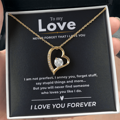 To My Love  Forever Love Necklace