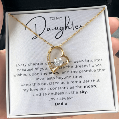 To My Daughter  Forever Love Necklace