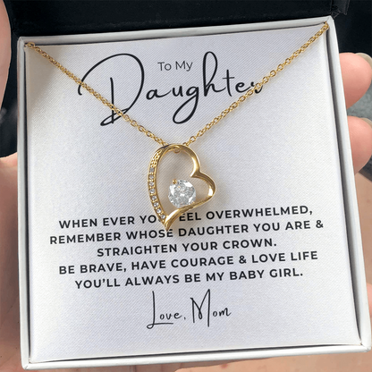 To My Daughter  Forever Love Necklace