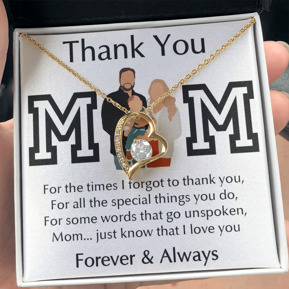 Thank You Mom Forever Love Necklace