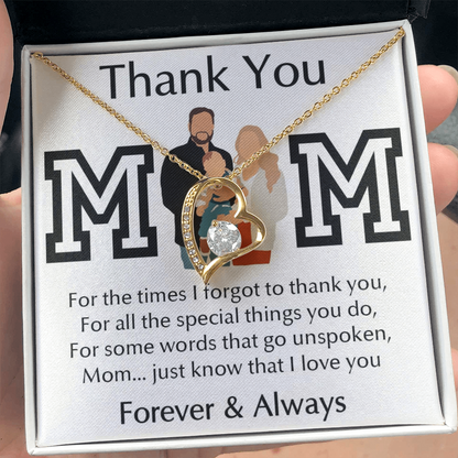 Thank You Mom Forever Love Necklace