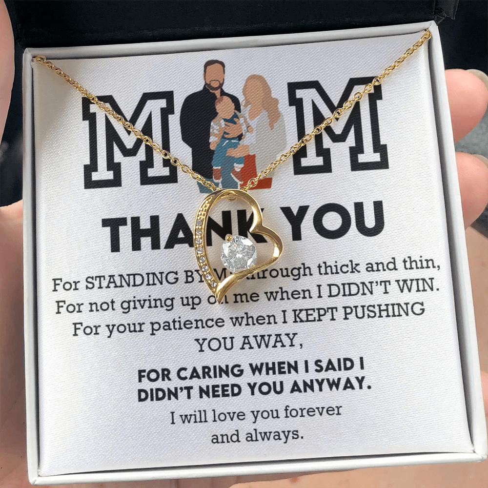 Mom Thank You Forever Love Necklace