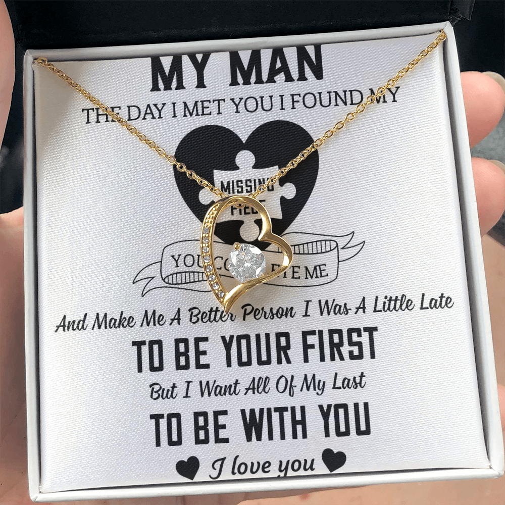 To My Man Forever Love Necklace