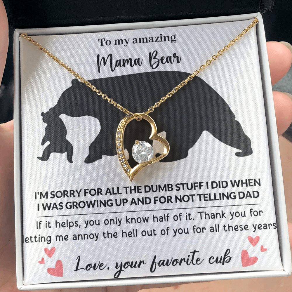Mama Bear Forever Love Necklace