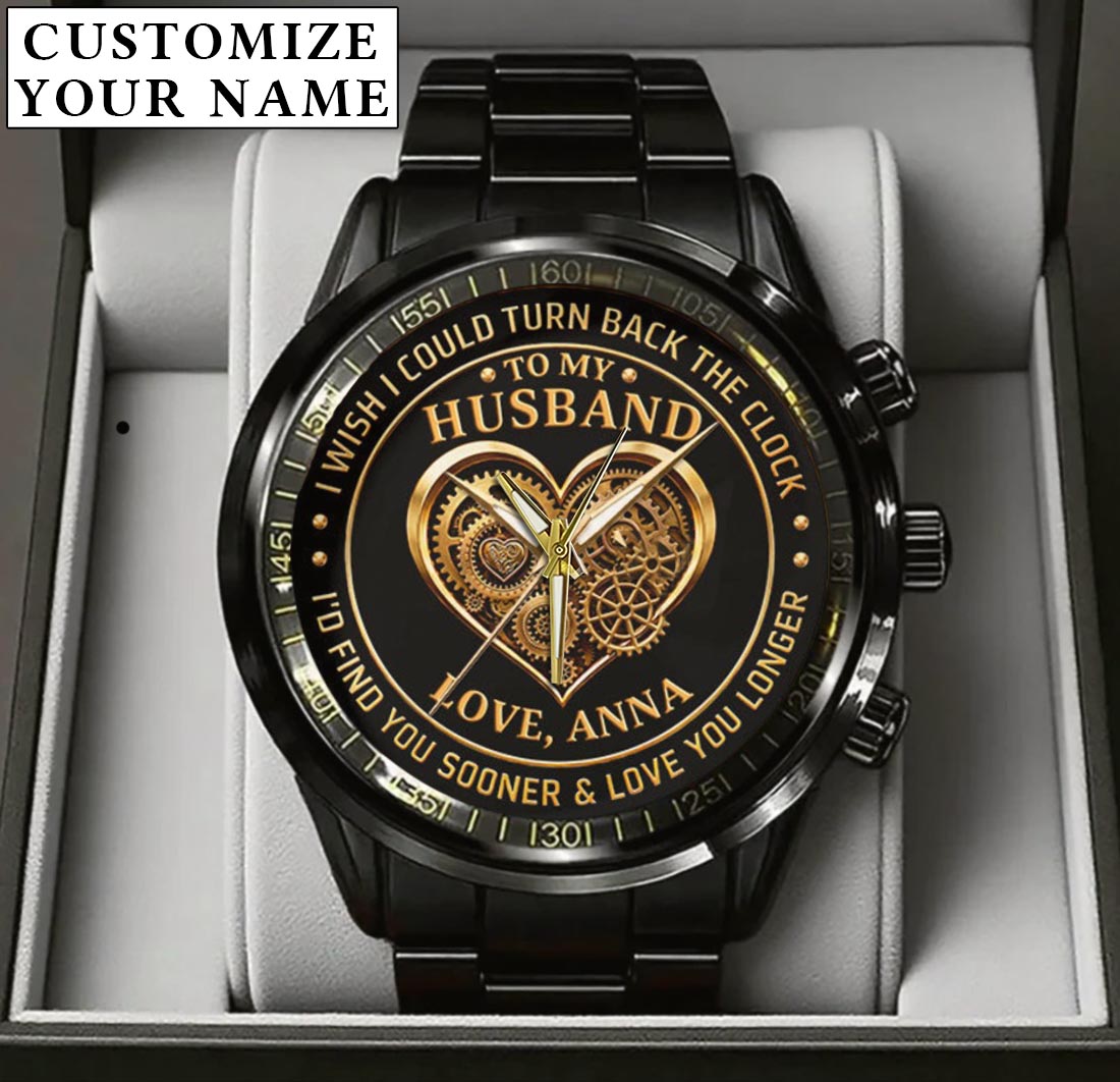 Personalized Anniversity Husband Love Watch