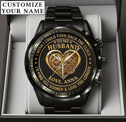 Personalized Anniversity Husband Love Watch