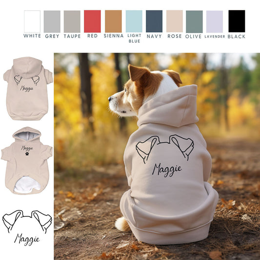 Personalized Dog Ear Custom Dog's Hoodie